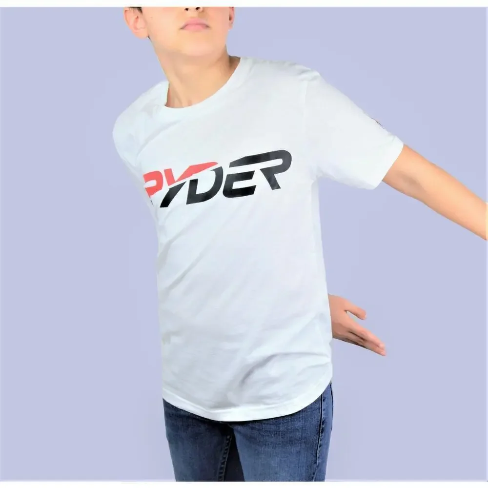 New Spyder Big Boy's (8-20) Logo Graphic Print Tee Soft Cotton Youth T-Shirt